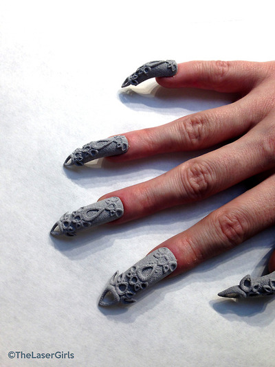 uñas con manicura 3D