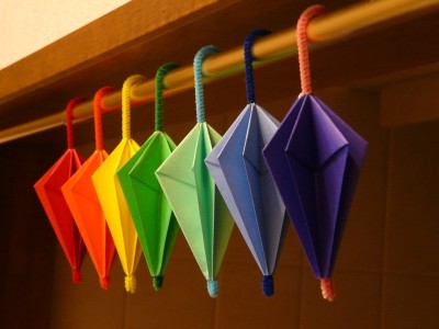 paraguas origami