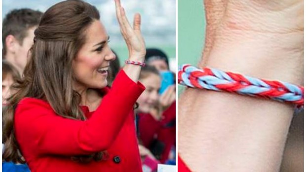 princesa Kate lleva pulsera Rainbow Loom