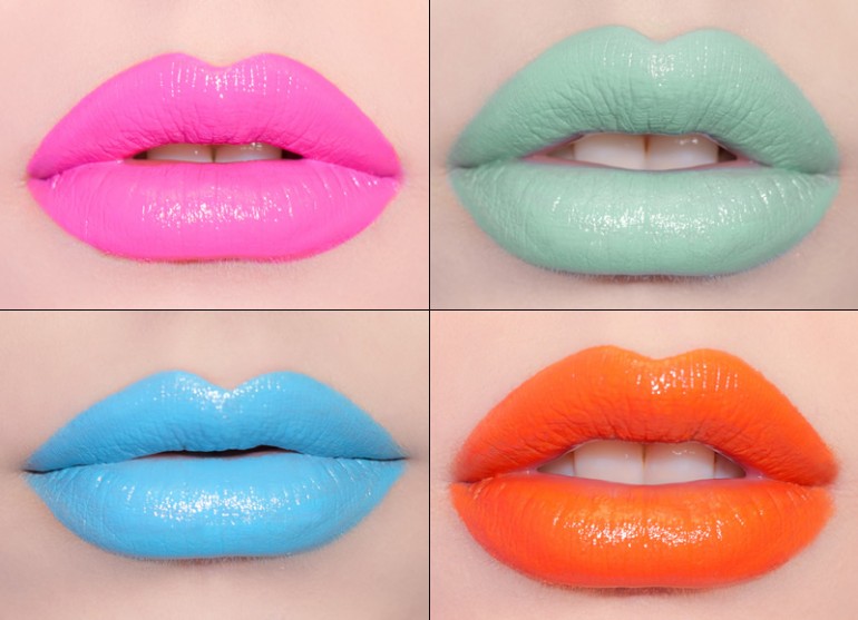 Labiales en distintos colores